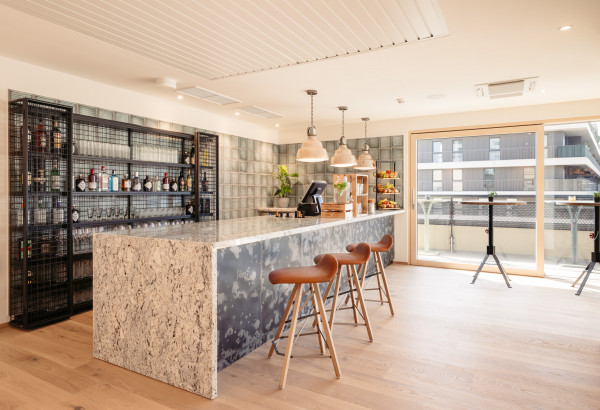 Bar in Schani's Rooftop in the seminar hotel in Vienna